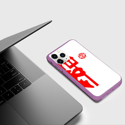 Чехол iPhone 11 Pro матовый FCMU Devil / 3D-Фиолетовый – фото 3