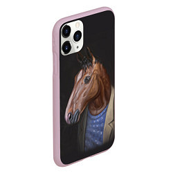 Чехол iPhone 11 Pro матовый BoJack, цвет: 3D-розовый — фото 2