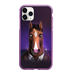 Чехол iPhone 11 Pro матовый BoJack, цвет: 3D-фиолетовый