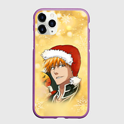Чехол iPhone 11 Pro матовый Happy New Bleach!, цвет: 3D-фиолетовый