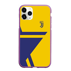 Чехол iPhone 11 Pro матовый FC Juventus: Star, цвет: 3D-фиолетовый