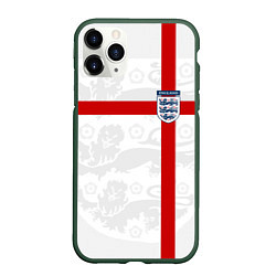 Чехол iPhone 11 Pro матовый Сборная Англии, цвет: 3D-темно-зеленый