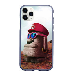 Чехол iPhone 11 Pro матовый Super Mario: A Thing, цвет: 3D-серый