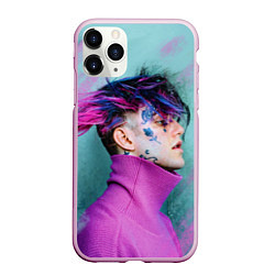 Чехол iPhone 11 Pro матовый Lil Peep: Neon Style, цвет: 3D-розовый