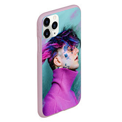 Чехол iPhone 11 Pro матовый Lil Peep: Neon Style, цвет: 3D-розовый — фото 2