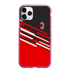 Чехол iPhone 11 Pro матовый АC Milan: R&G