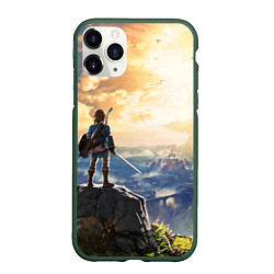 Чехол iPhone 11 Pro матовый Knight Link, цвет: 3D-темно-зеленый