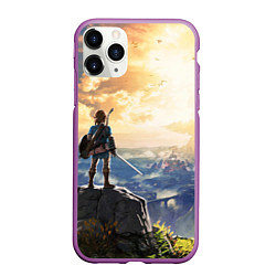 Чехол iPhone 11 Pro матовый Knight Link, цвет: 3D-фиолетовый