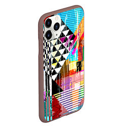 Чехол iPhone 11 Pro матовый RGB Geometry, цвет: 3D-коричневый — фото 2