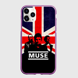 Чехол iPhone 11 Pro матовый Muse UK, цвет: 3D-фиолетовый