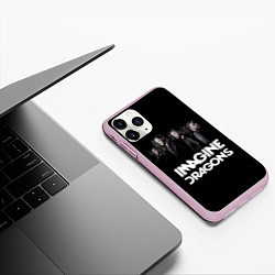 Чехол iPhone 11 Pro матовый Imagine Dragons: Boy Band, цвет: 3D-розовый — фото 2