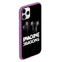 Чехол iPhone 11 Pro матовый Imagine Dragons: Boy Band, цвет: 3D-фиолетовый — фото 2