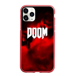 Чехол iPhone 11 Pro матовый DOOM: Red Fog, цвет: 3D-красный