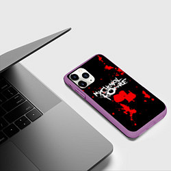 Чехол iPhone 11 Pro матовый My Chemical Romance, цвет: 3D-фиолетовый — фото 2