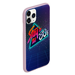 Чехол iPhone 11 Pro матовый Stay in the 80s, цвет: 3D-розовый — фото 2