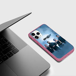 Чехол iPhone 11 Pro матовый Skillet: Smoke, цвет: 3D-малиновый — фото 2