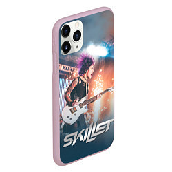 Чехол iPhone 11 Pro матовый Skillet: Korey Cooper, цвет: 3D-розовый — фото 2