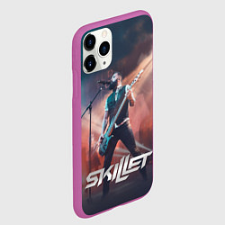 Чехол iPhone 11 Pro матовый Skillet: John Cooper, цвет: 3D-фиолетовый — фото 2