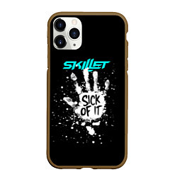 Чехол iPhone 11 Pro матовый Skillet: Sick of it, цвет: 3D-коричневый