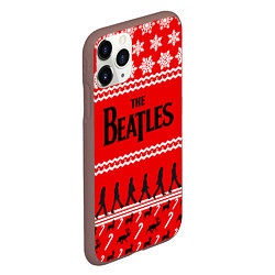 Чехол iPhone 11 Pro матовый The Beatles: New Year, цвет: 3D-коричневый — фото 2