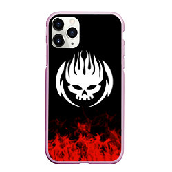 Чехол iPhone 11 Pro матовый The Offspring: Red Flame, цвет: 3D-розовый