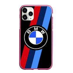 Чехол iPhone 11 Pro матовый BMW 2021 M SPORT БМВ М СПОРТ, цвет: 3D-малиновый