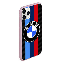 Чехол iPhone 11 Pro матовый BMW SPORT, цвет: 3D-розовый — фото 2