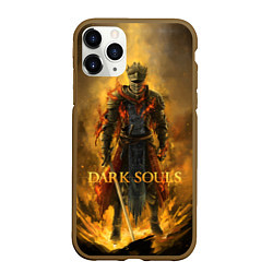 Чехол iPhone 11 Pro матовый Dark Souls: Flame Knight