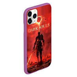 Чехол iPhone 11 Pro матовый Dark Souls: Red Sunrise, цвет: 3D-фиолетовый — фото 2