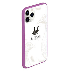 Чехол iPhone 11 Pro матовый GUSSI Ga-Ga-Ga, цвет: 3D-фиолетовый — фото 2