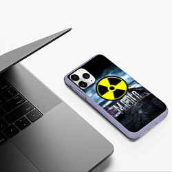 Чехол iPhone 11 Pro матовый STALKER - МАША, цвет: 3D-светло-сиреневый — фото 2