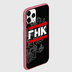 Чехол iPhone 11 Pro матовый ГНК: герб РФ, цвет: 3D-малиновый — фото 2