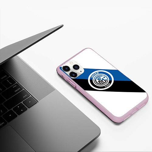 Чехол iPhone 11 Pro матовый FC Inter: W&B&G / 3D-Розовый – фото 3