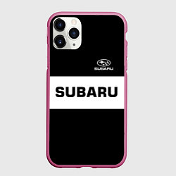 Чехол iPhone 11 Pro матовый Subaru: Black Sport