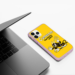 Чехол iPhone 11 Pro матовый Cuphead: Black Devil, цвет: 3D-розовый — фото 2