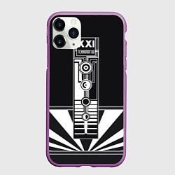 Чехол iPhone 11 Pro матовый Tech XXI, цвет: 3D-фиолетовый