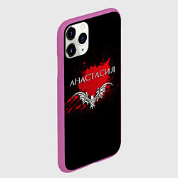 Чехол iPhone 11 Pro матовый Готическая Анастасия, цвет: 3D-фиолетовый — фото 2