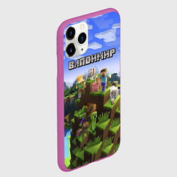 Чехол iPhone 11 Pro матовый Майнкрафт: Владимир, цвет: 3D-фиолетовый — фото 2