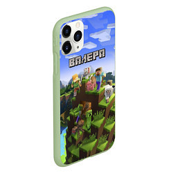 Чехол iPhone 11 Pro матовый Майнкрафт: Валера, цвет: 3D-салатовый — фото 2