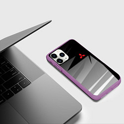 Чехол iPhone 11 Pro матовый MITSUBISHI SPORT, цвет: 3D-фиолетовый — фото 2