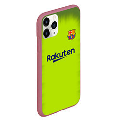 Чехол iPhone 11 Pro матовый FC Barcelona: Home 18/19, цвет: 3D-малиновый — фото 2