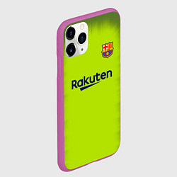 Чехол iPhone 11 Pro матовый FC Barcelona: Home 18/19, цвет: 3D-фиолетовый — фото 2