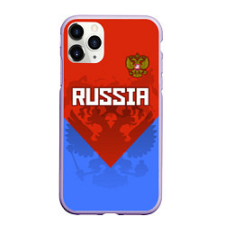 Чехол iPhone 11 Pro матовый Russia Red & Blue, цвет: 3D-светло-сиреневый