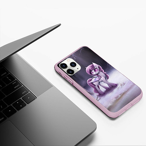 Чехол iPhone 11 Pro матовый Violet Pony / 3D-Розовый – фото 3