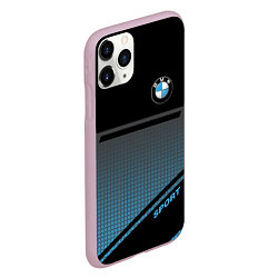 Чехол iPhone 11 Pro матовый BMW SPORT, цвет: 3D-розовый — фото 2