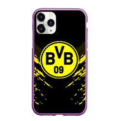 Чехол iPhone 11 Pro матовый Borussia FC: Sport Fashion, цвет: 3D-фиолетовый