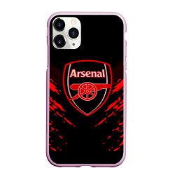 Чехол iPhone 11 Pro матовый Arsenal FC: Sport Fashion, цвет: 3D-розовый