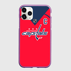 Чехол iPhone 11 Pro матовый Washington Capitals: Ovechkin Red, цвет: 3D-фиолетовый
