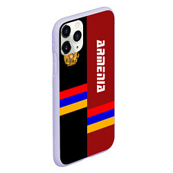Чехол iPhone 11 Pro матовый Armenia, цвет: 3D-светло-сиреневый — фото 2