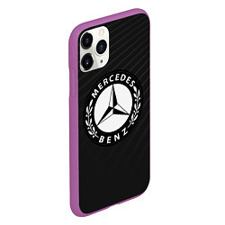 Чехол iPhone 11 Pro матовый Mercedes-Benz, цвет: 3D-фиолетовый — фото 2